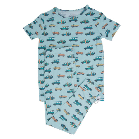 surfing-beach-big-kid-pajama-s-s Sweet Bamboo - Sophia's StyleBig Kid PJ S/S-1